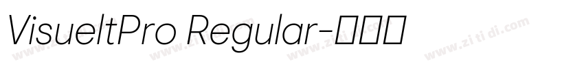 VisueltPro Regular字体转换